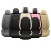 AOOG Leather Car Seat Covers 2 PCS Front, Breathable Faux