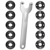 11 Pcs Angle Grinder Nut Angle Grinder Wrench Kit 5/8-11