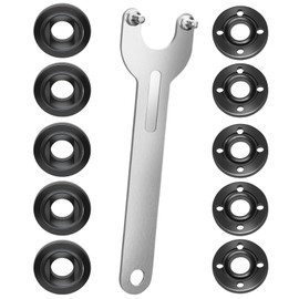 11 Pcs Angle Grinder Nut Angle Grinder Wrench Kit 5/8-11 Flange Metal Lock Nut Fits for Dewalt Milwaukee Makita193465-4 Metabo Bosch 4.5" 5" Grinder Parts