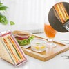 2Pcs Triangle Sandwich Container, Triangle Sandwich Container Reusable, Washable Sandwich