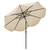 Tangkula 9Ft Patio Umbrella, Outdoor Umbrella with Crank Handle, Push