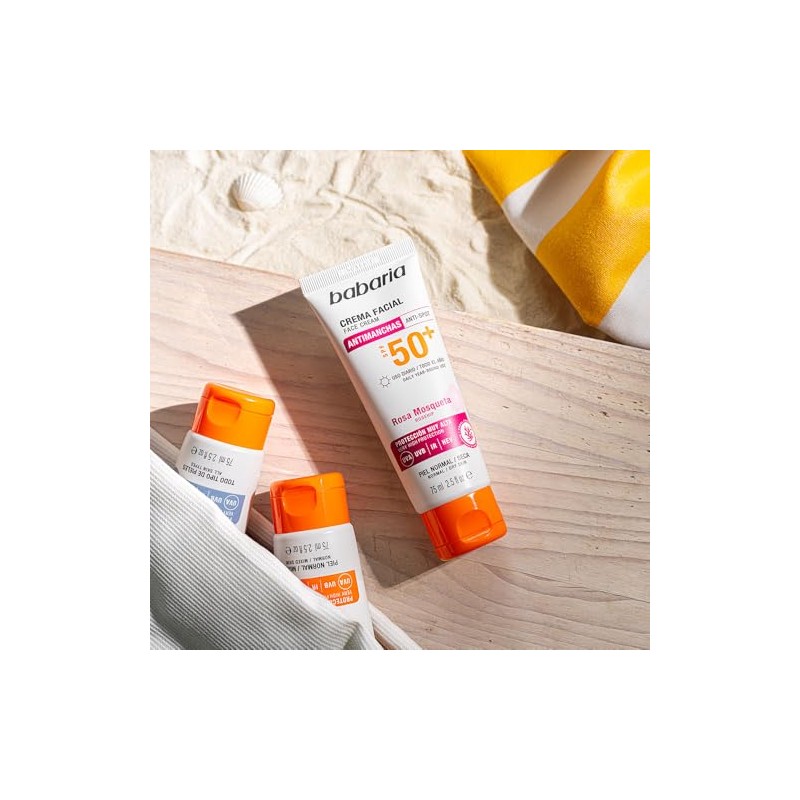 Babaria Bloqueador Solar Facial Antimanchas FPS 50+
