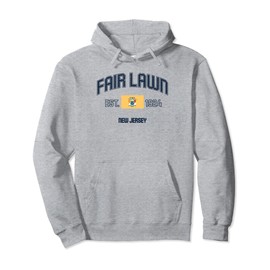 Retro Fair Lawn New Jersey NJ State Flag Throwback Pullover Hoodie