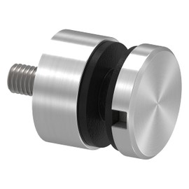 STEINBACHER© Stainless steel glass dot holder, diameter 30 mm, connection: flat, V2A