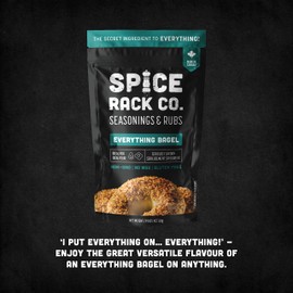 Everything Bagel Seasoning Spice Blend - Spice Rack Co Everything Bagel Seasoning Blend, No MSG, Non-GMO, Gluten-Free Everything Seasoning Mix, Avocado Toast Seasoning, Egg Seasoning, & more (2 Pack)