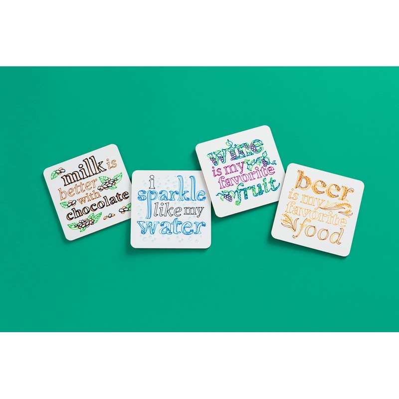 CricutCoaster Blank, Square Infusible Ink, White