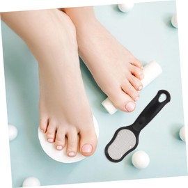 WOONEKY 2pcs Stainless Steel Foot File Tool Foot Exfoliating Pedicure Tool for Dead Skin Trimming Random Style