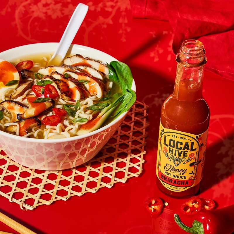 Local Hive Sriracha Honey Hot Sauce – 6oz, Sweet &