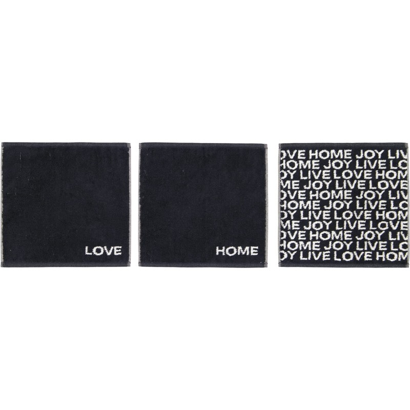 CAWÖ Home Flannel Minis Mix 9909 Black - 97 30