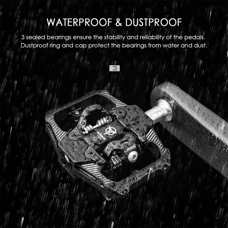 Double-sided Clip Pedals MTB Pedals Cycle Pedals with Cleats Replacement