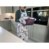 Samuel Lamont Scotish Thistles Cotton Apron, Adjustable Neck Straps, 24"
