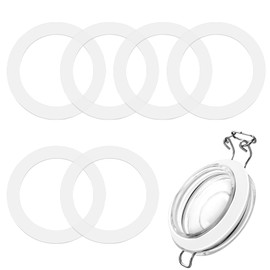 6 Pieces 3.7 Inches Silicone Jar Gaskets Replacement Silicone Seals Airtight Gasket Sealing Rings for Regular Mouth Canning Jar