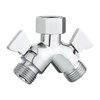 Tecmolog Brass Shower Splitter 2 Way Shower Arm Diverter with