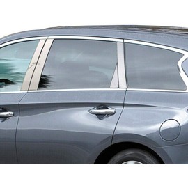 QAA is Compatible with 2013-2013 Infiniti Jx35 8 Piece Stainless Pillar Post Trim PP13037