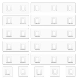 Gexinsely 15 Pack Shower Caddy Adhesive Replacement,Strong Bathroom Shelf Hooks, Waterproof Shower Adhesive Strips, No Drilling Sticky Pads for Storage Corner Shelves and Kitchen Racks, Soap Holder