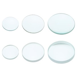 PATIKIL 5cm,10cm Focal Length Double Convex and 7.5cm,10cm Focal Length Double Concave Lens 1 Set, 6 Pack Glass Optically Polished Round Edges Lens, Clear