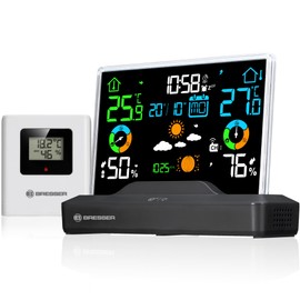 Bresser Wireless Colour Weather Station Frameless Display, Temperature, Humidity, Weather Forecast