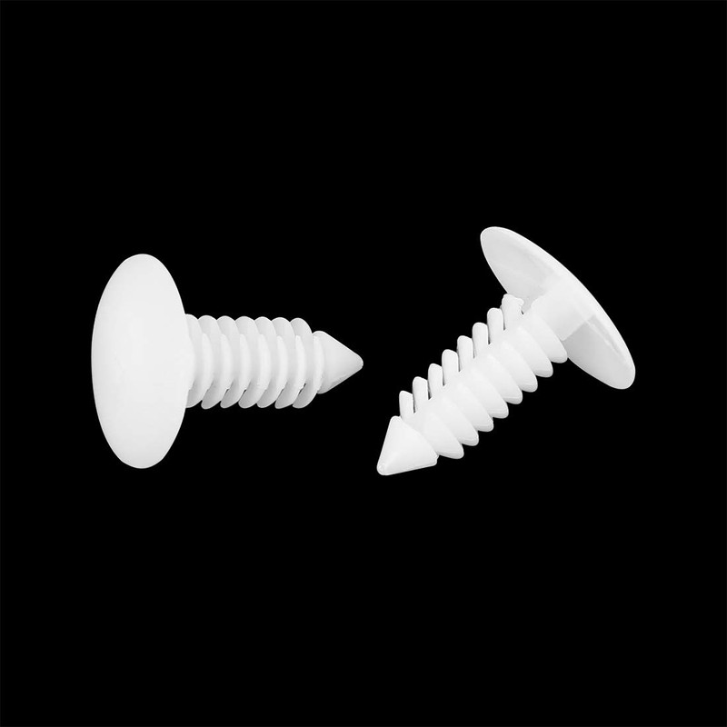 X AUTOHAUX 40pcs 6.5mm Hole Dia Car Plastic Bolt Rivet