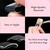 Kiiwah 130 Pcs Toes Nail Forms for Polygel, Reusable Square