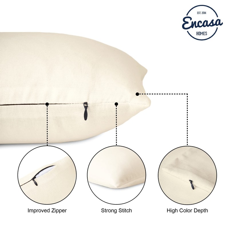 Encasa Homes Cushion Covers, 2 Pieces, 3 Sizes