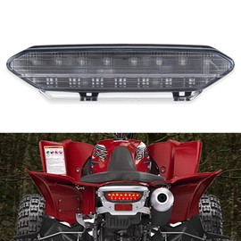 KICRY LED Red Tail Light Brake Taillight for Yamaha Raptor 700R 700 2006-2018 YFZ450R YFZ450X YFZ 450R 450X 450 R X 2009-2018(700-Red)