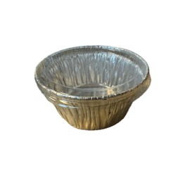 4 oz Aluminum Ramekins with Lids Muffin Cups Tin Foil Cupcake Pans Disposable Aluminum, Freezer & Oven Safe 3.5'' Inch Round (20)
