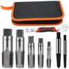 8 Piece NPT Pipe Tap Set (1/8" to 3/4") with