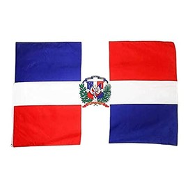 AZ FLAG - Dominican Republic Flag - 3x5 Ft - Light Polyester Dominican Banner with Two Brass Eyelets - Fade Resistant - Vivid Colors - 3' x 5' Feet - 150x90 Cm