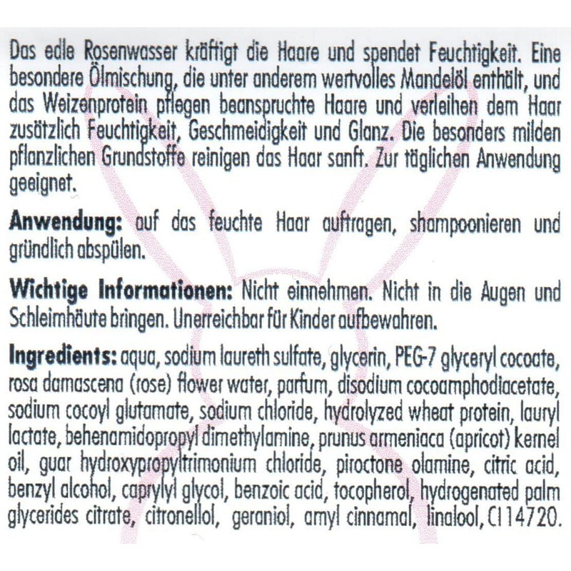 Haslinger Rose Petals Care Shampoo 200 ml