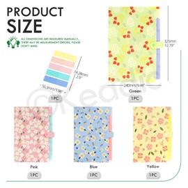 Keadic 5Pcs 5-Pockets Expanding File Folder with Labels, Plastic A4 Letter Size Accordion Document Holder with Button for Invoice, Receipt, Paper Storage School Office Home