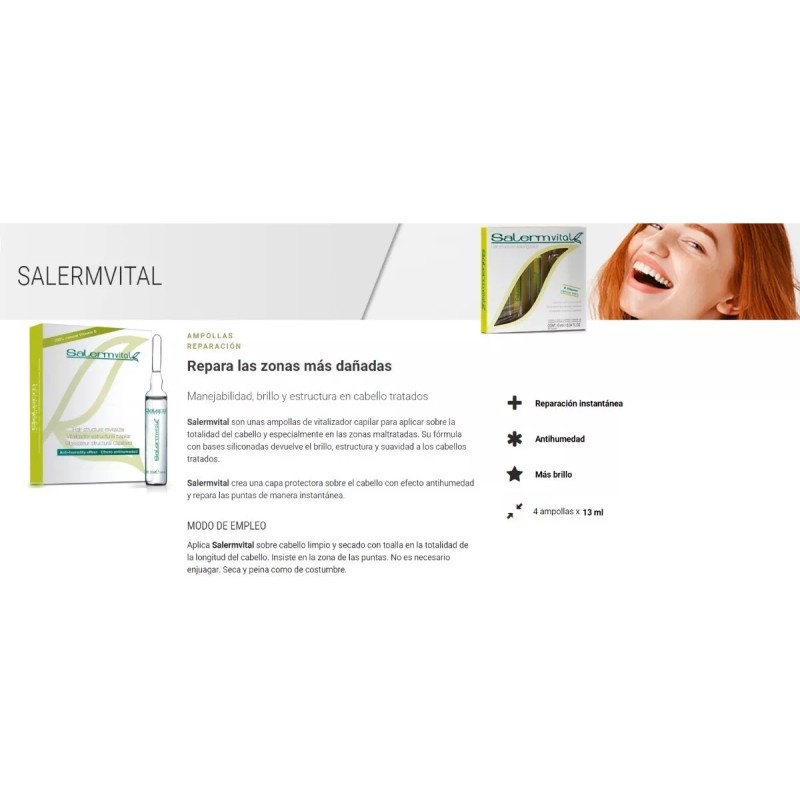 Salerm Salerm Vital 10 Ampolletas Reparación - Vitamina E 100%