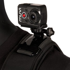 Veho Muvi Adjustable Shoulder Strap Harness Mount for Muvi KX-Series | Muvi K-Series | Muvi HD | Muvi Micro - Black (VCC-A047-SSM)