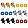 Guitar Strap Fixator, Guitar Strap Blocks, 9 Pieces Metal Guitar