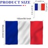 Flag Set, Pack of 12 French Small Flag and 1