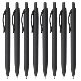 Bribobo 8 Pack Ballpoint Pens Retractable No Bleed Black Click Pens, Pens Medium Point, Smooth Ink Pens, 1.0 MM Black Ink