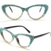 ICARA Oprah style Bling Rhinestone Cat Eye Reading Glasses for