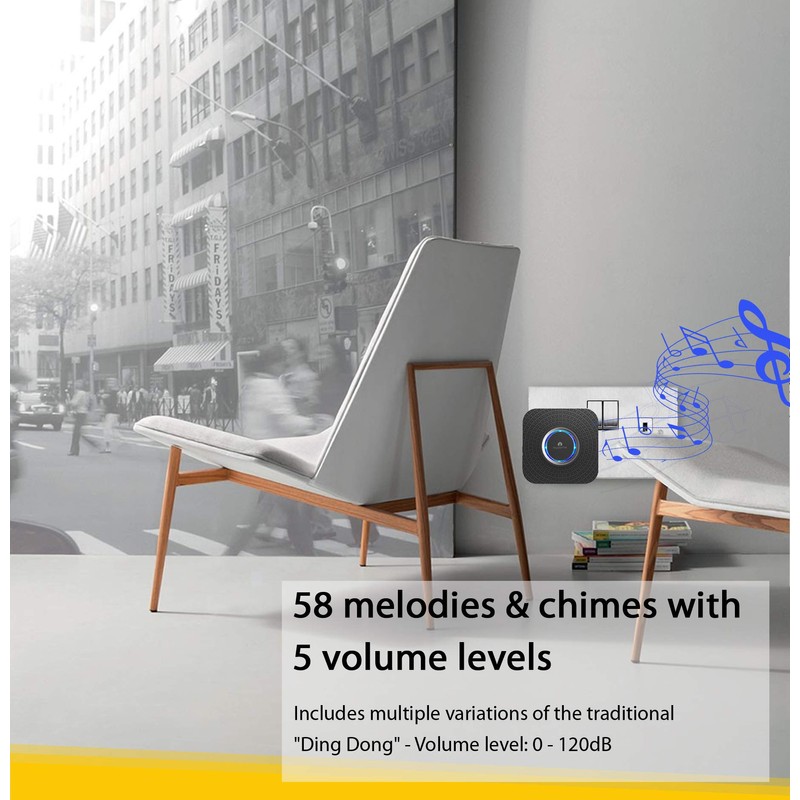 Wireless Doorbell Plug in Chime Kit | Doorbell Designed for