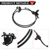 PRO BAT Hydraulic Brake Master Cylinder Caliper w/Brake Pad for