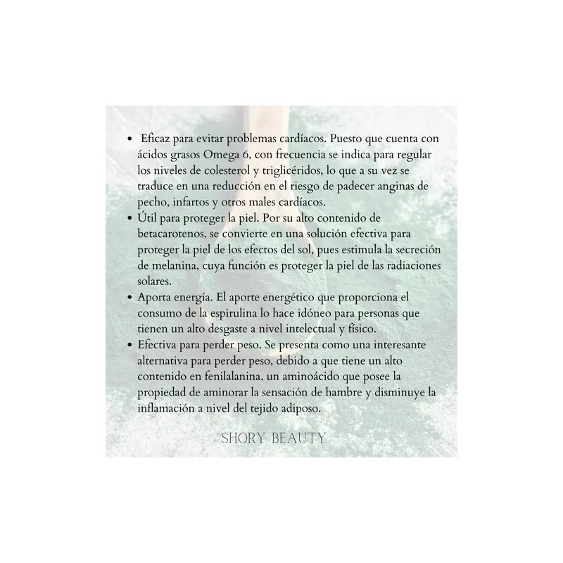 Alga Espirulina En Polvo Producto Premium 200 Gr