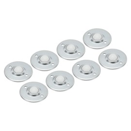 PATIKIL Roller Ball Transfer Bearing 5/8", 8 Pack Load 11lbs Disc Flange Mounted Nylon Ball Rotation Caster Unit for Conveyor Roller Stand Transmission