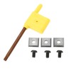 1/2in Shank Insert Style Spoilboard Bit 3 Blade T Shaped