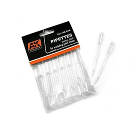 AK Interactive Complements - Pipettes Small Size (12 Pack), Essential Hobby Tools for Mixing Paints