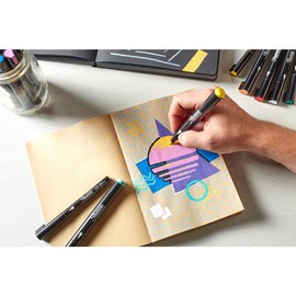 SHARPIE Sharpie Acrylic Creative Markers, Bullet Tip, Vibrant Assorted Colors, Non-Bleeding Water-Based Ink, Pack of 12