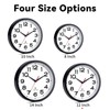 Roymnie Atomic Wall Clock 12 Inch, Modern Clock Battery Operated