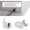 L-Shaped Support Shelf Bracket Pegs with Hole, Polished Nickel Steel