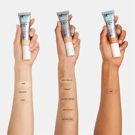 It Cosmetics CC Cream con Protector FPS 50+ - Base de Maquillaje Correctora Cobertura Completa, con Suero Hidratante y Vitamina E, 32ml, Fair Light