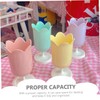 STOBAZA 3pcs Flower Shaped Brush Holder Makeup Brush Organiser Decorative