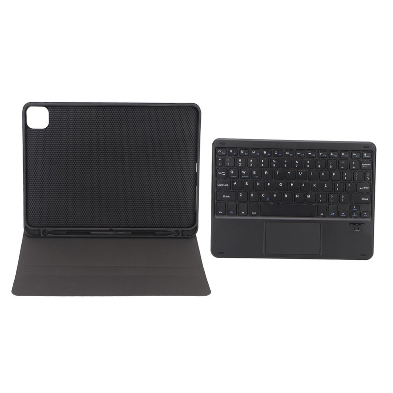 Wireless BT Keyboard Case Magnetic Connection Black USB C Charging