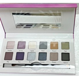Cargo Cosmetics Getaway Eye shadow Palette 12 Colors  Dual Ended Brush