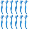 VIVID 12 Pack Denture Brushes - Great Quality, Individual Wrap,